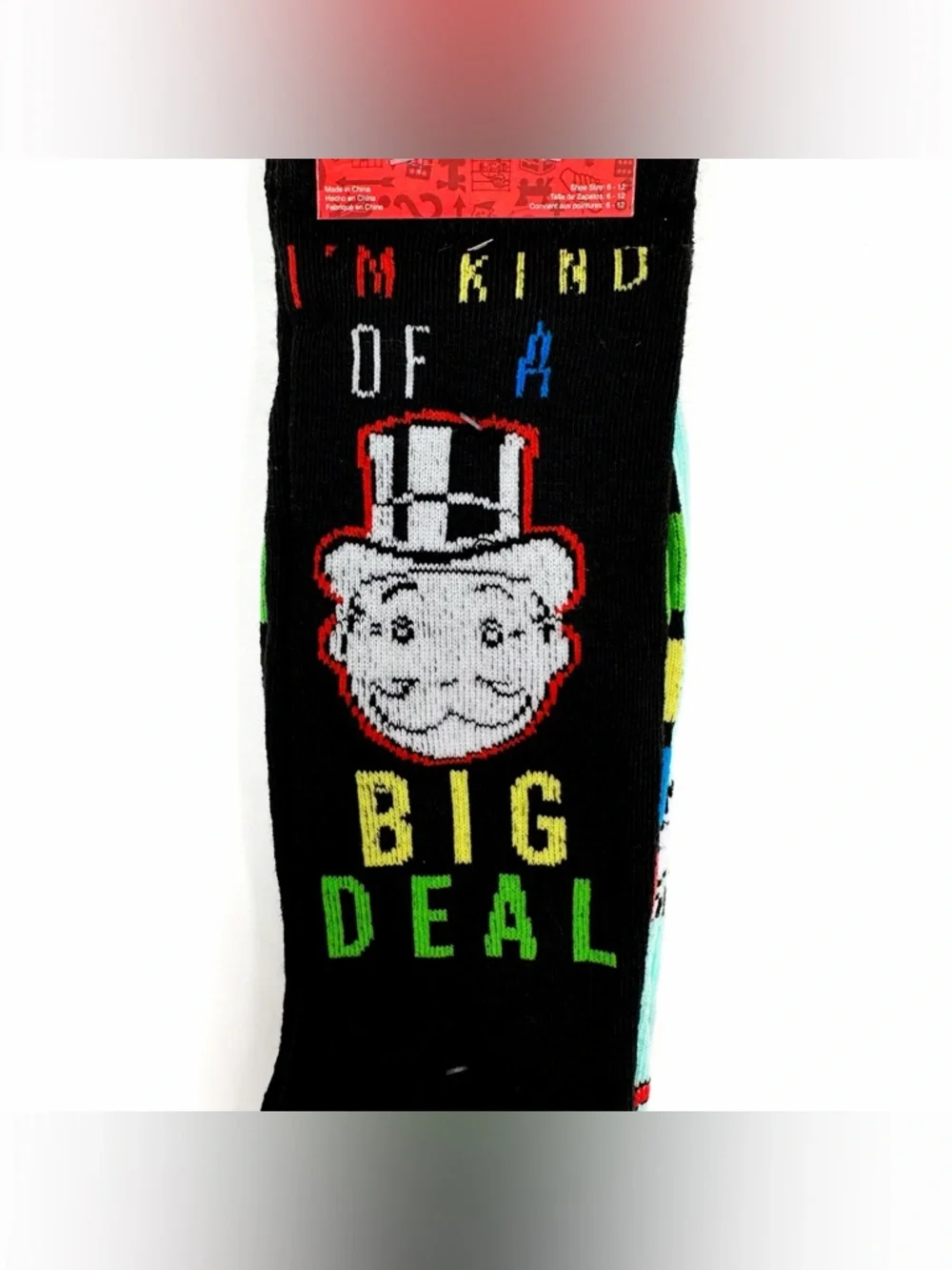Monopoly Crew Socks Hasbro Board Game Mens Womens Gift